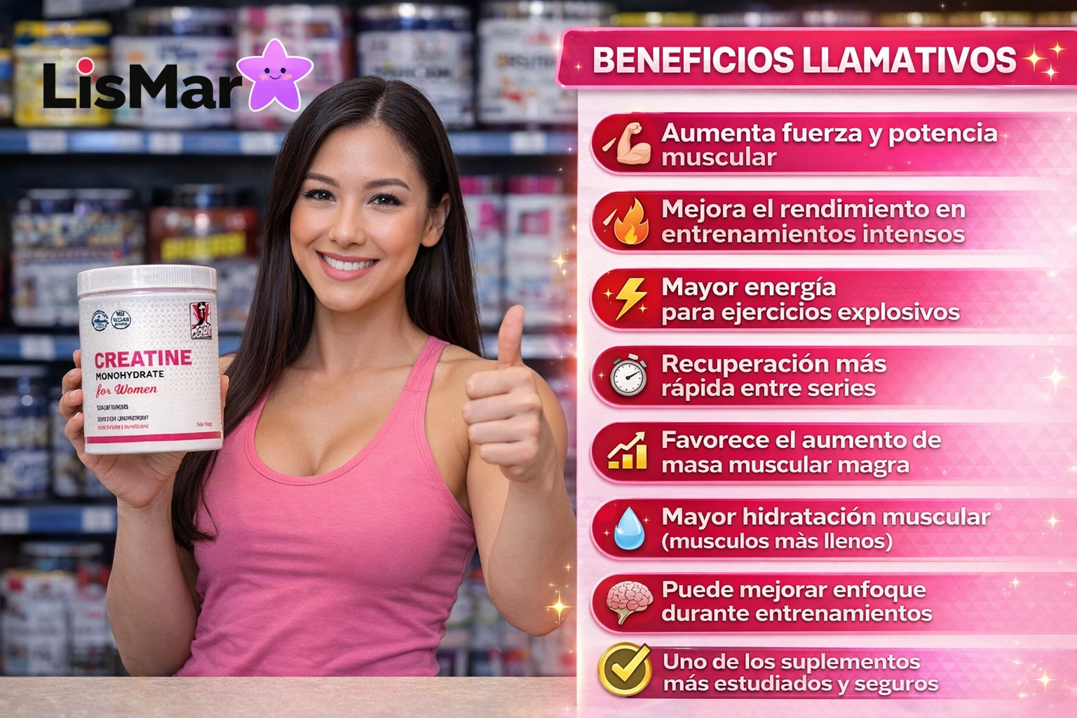 CREATINE MONOHYDRATE FOR WOMEN