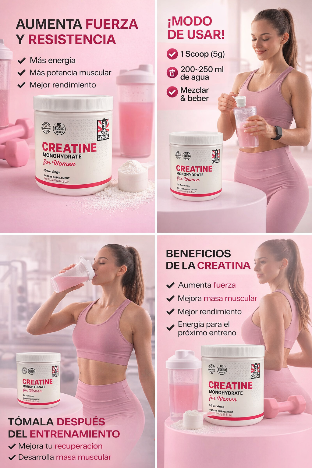 CREATINE MONOHYDRATE FOR WOMEN