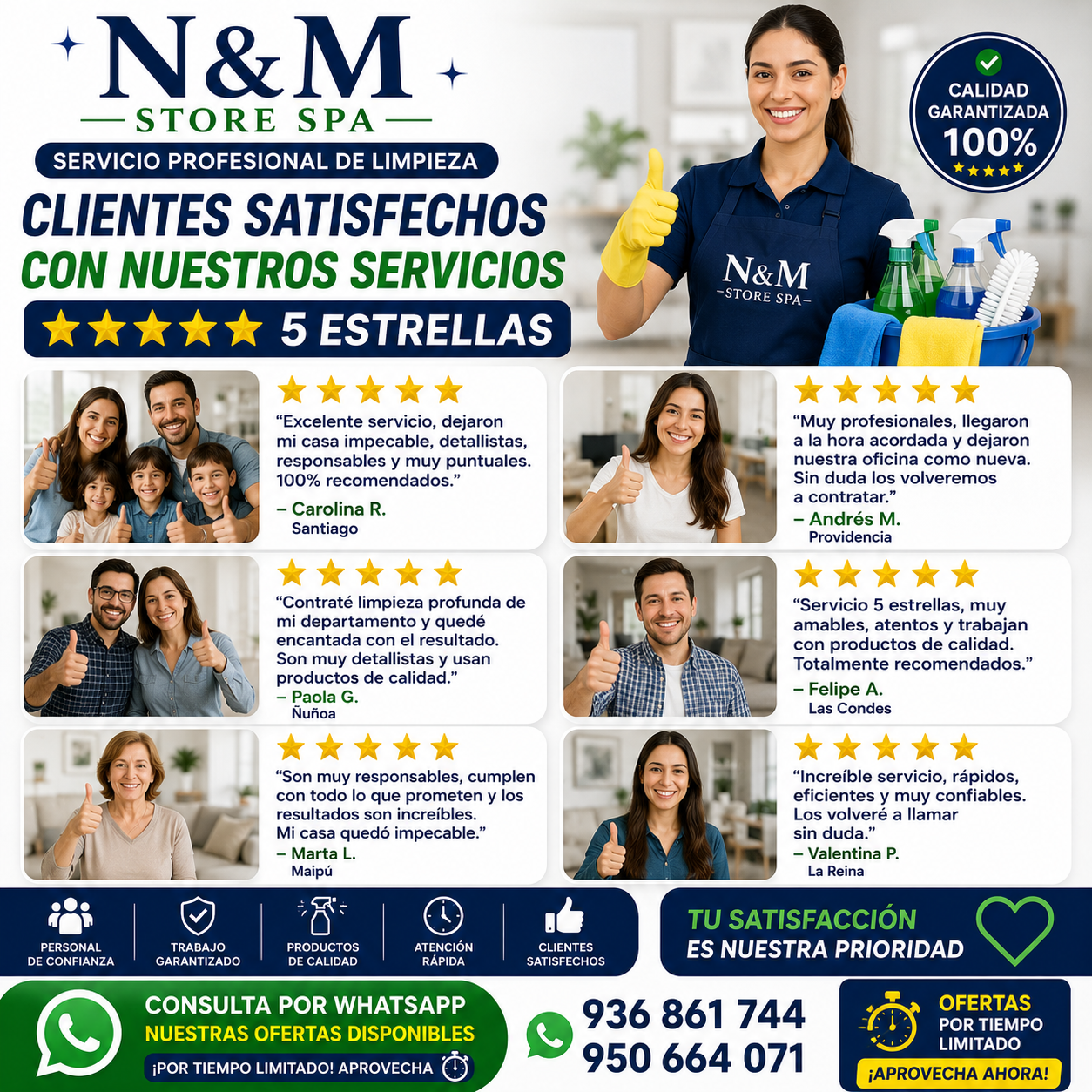 ✨ Limpieza Profesional para Hogares, Departamentos y Oficinas
