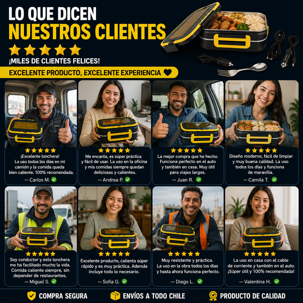 Lonchera Eléctrica para Auto – Comida Caliente Donde Quieras
