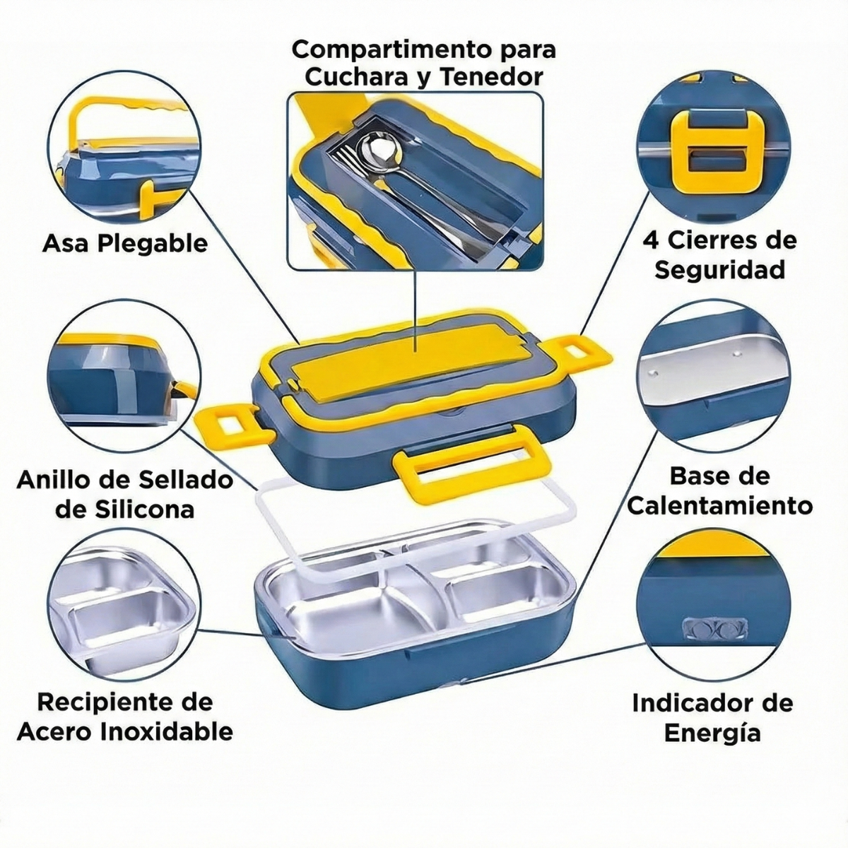Lonchera Eléctrica para Auto – Comida Caliente Donde Quieras