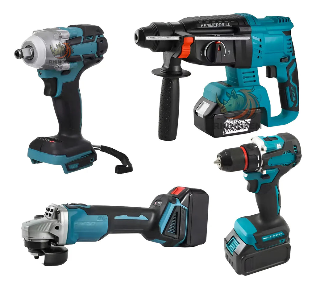 KIT DE 4 HERRAMIENTAS INALAMBRICAS