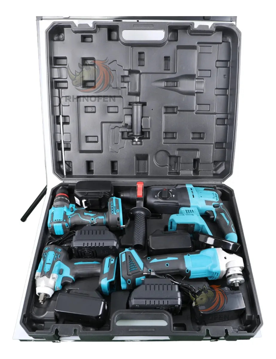 KIT DE 4 HERRAMIENTAS INALAMBRICAS
