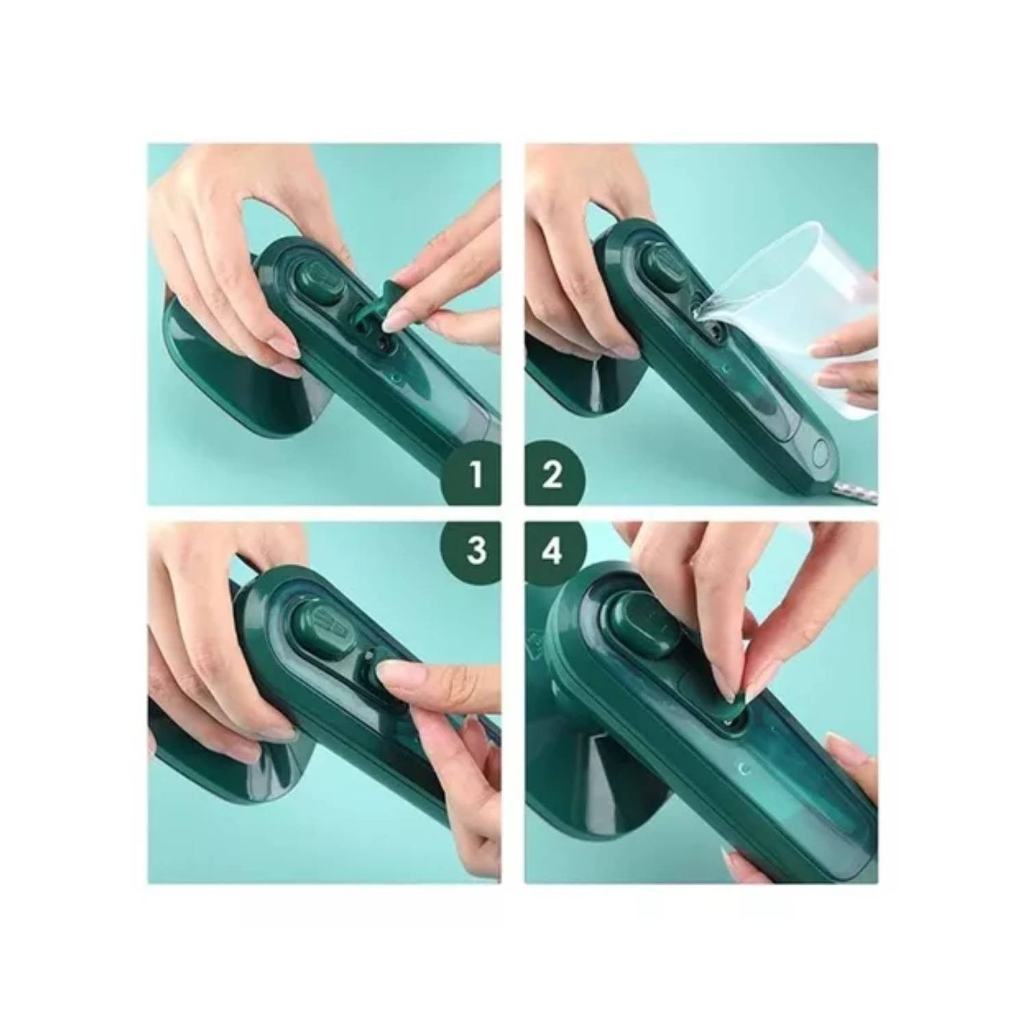Plancha Inalámbrica Portátil de Vapor – Elimina Arrugas en Segundos